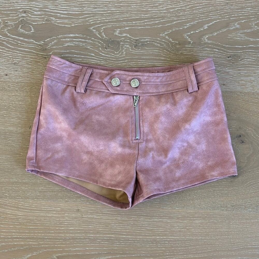 White Fox Shorts Low Rise Size XS Pink